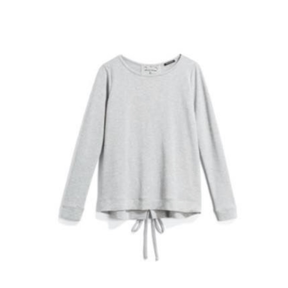 LS lace-up back shirt, size S. Pink Clover.